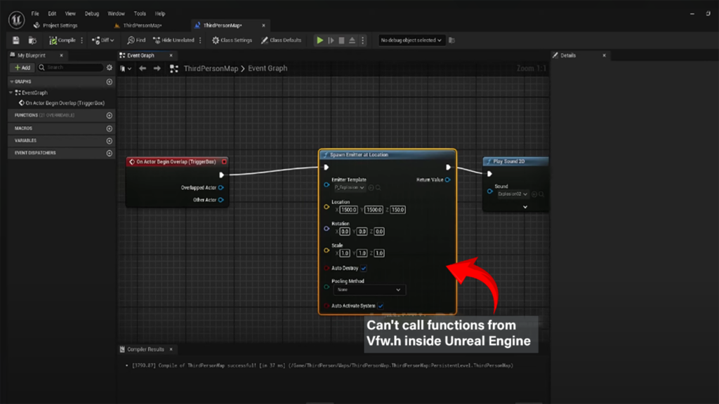 Fixing "Can't Call Functions from Vfw.h Inside Unreal Engine": Converting Unity's DrawMesh()