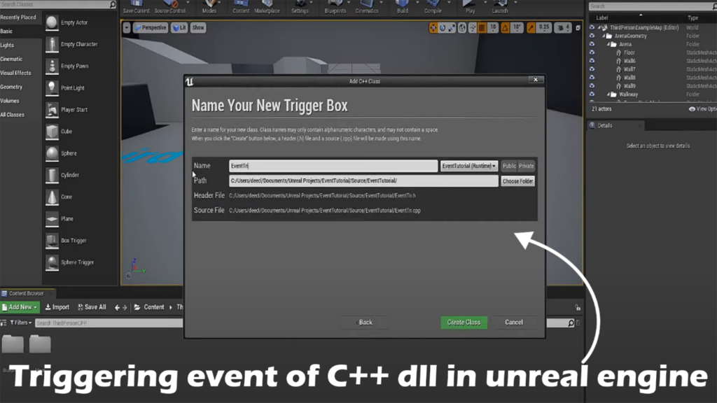 Triggering Event of C++ DLL in Unreal Engine: Restoring Unity's DrawMesh() to Unreal