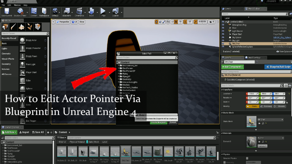 How to Edit Actor Pointer through Blueprint in Unreal Engine 4: A Comprehensive Manual