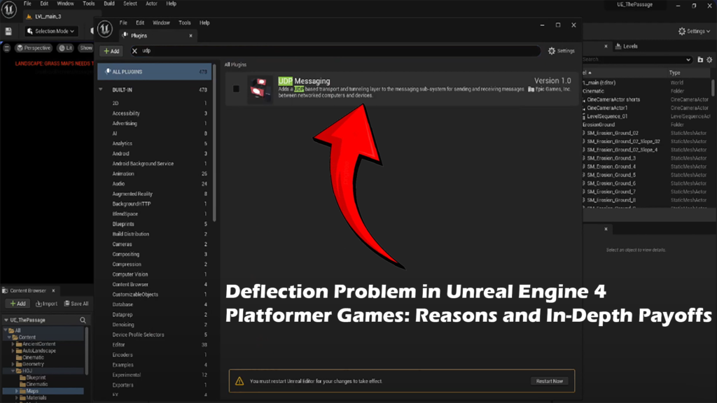 Deflection Problem in Unreal Engine 4 Platformer Games: Reasons and In-Depth Payoffs